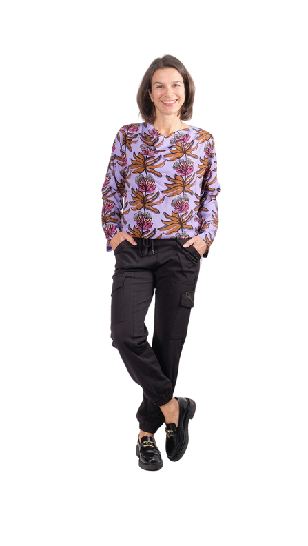 Wasserfallshirt "DERYA", Gr. 158-46 image number 7