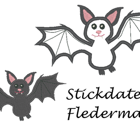 Fledermaus Stickdatei 