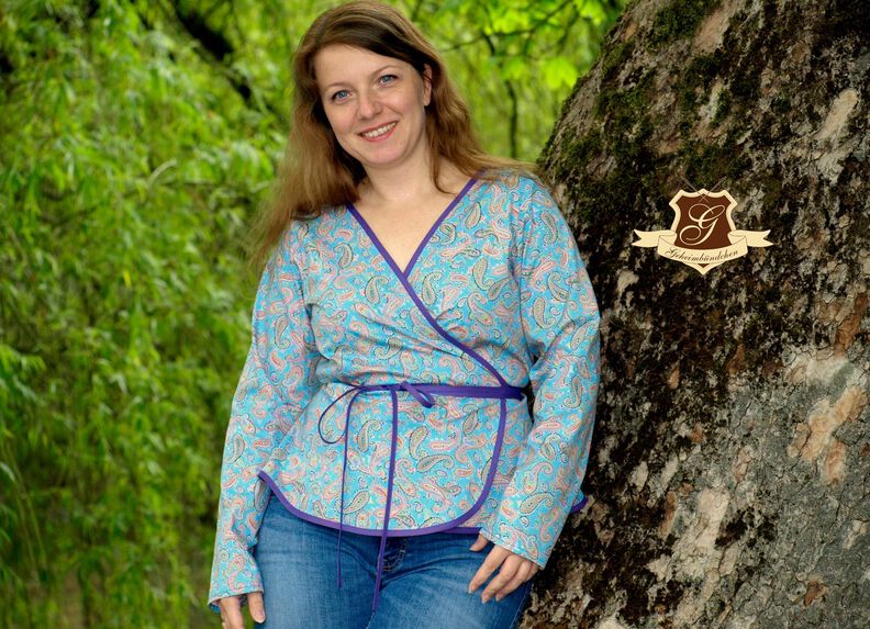Wickelkleid/Bluse "Uschi" Gr. 32-50 image number 2