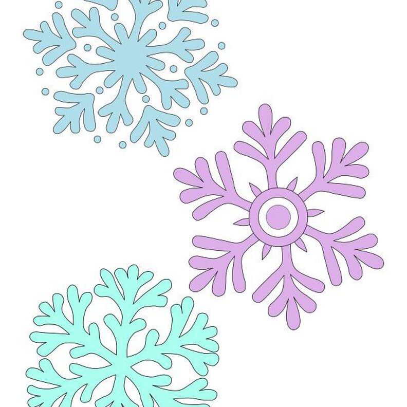 Applikationsvorlage let it snow Schneeflocken image number 1