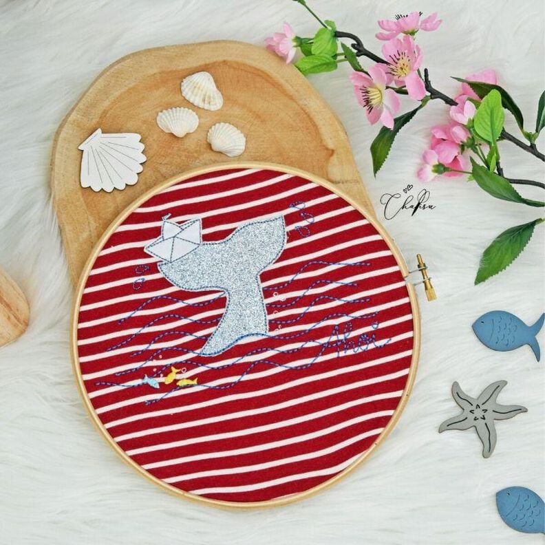 Stickdatei Set "Flossen Fluke" und "Schiff" – DOODLE – 18x13 image number 6