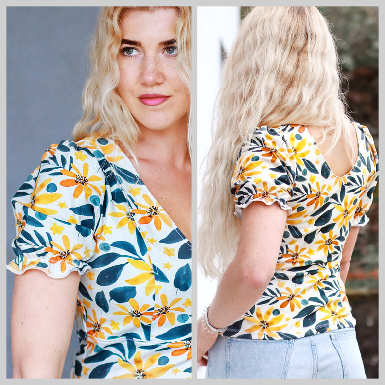 Bluse #Leonie Nähanleitung und Schnittmuster (XS-XL) image number 1