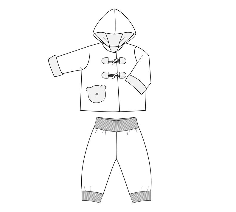 BRIO + LUCCA Babyset &ndash; Kapuzenjacke & Wendehose  image number 7