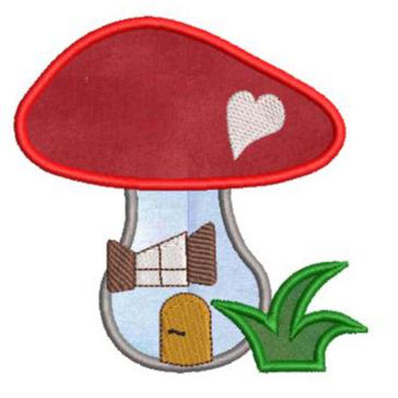 Stickdatei Pilz Applikation 10x10cm und 13x15cm image number 1