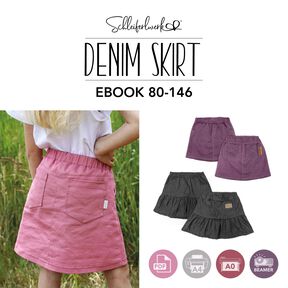 Denim Skirt | Schleiferlwerk | eBook | Gr&ouml;&szlig;en 80-146