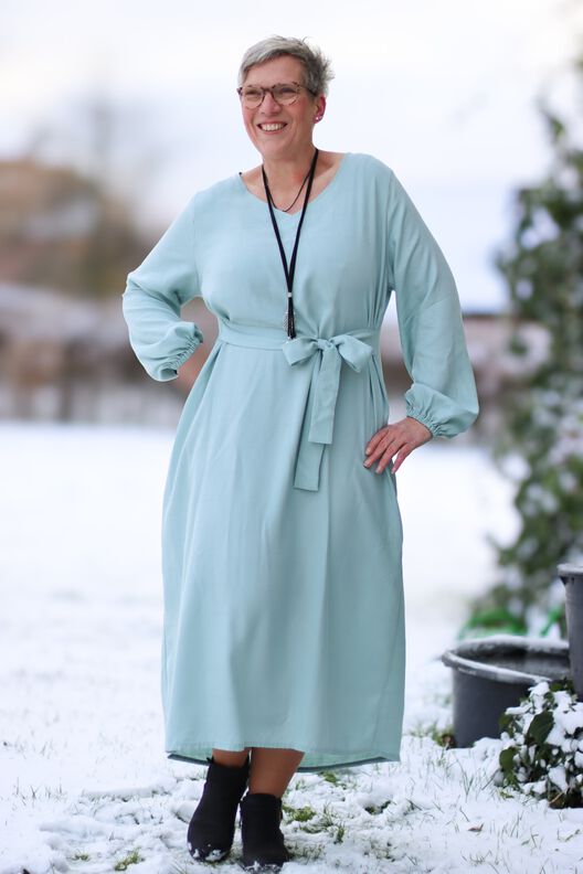 Viskose Kleid mit Schleife MARGARIDA  (32-58) ebook image number 2