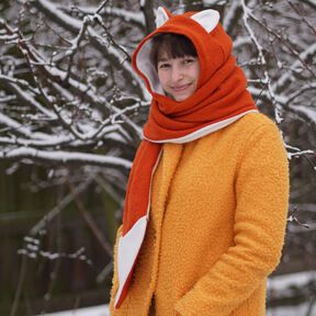 Kapuzenschal mit Ohren f&uuml;r die ganze Familie n&auml;hen 