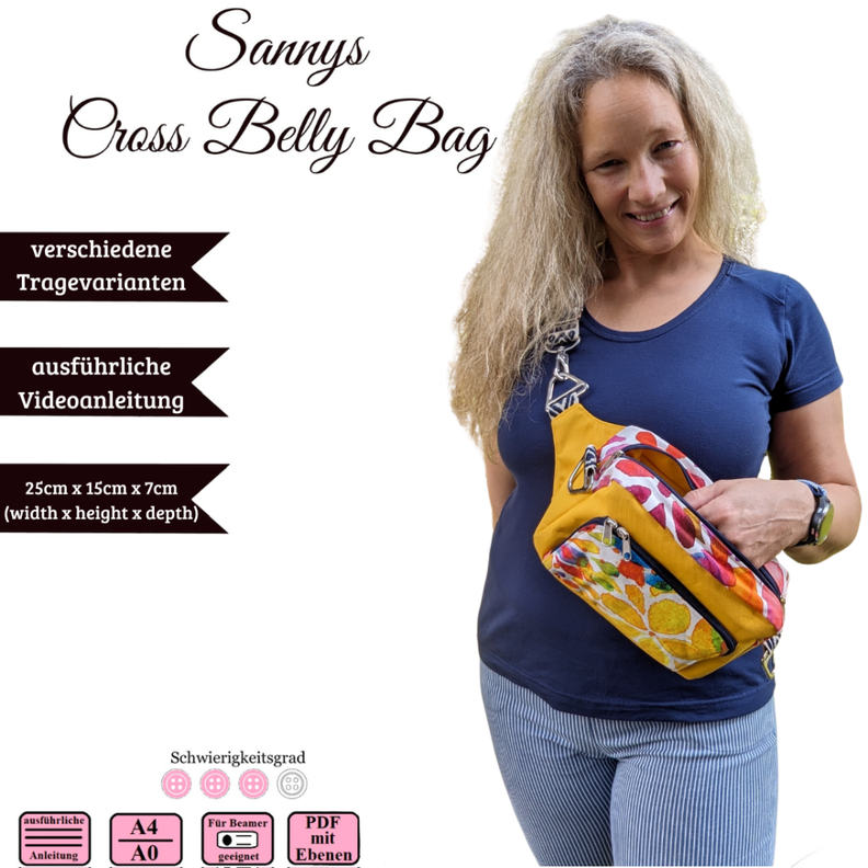 Sannys Cross Belly Bag – EBook und Nähanleitung image number 1