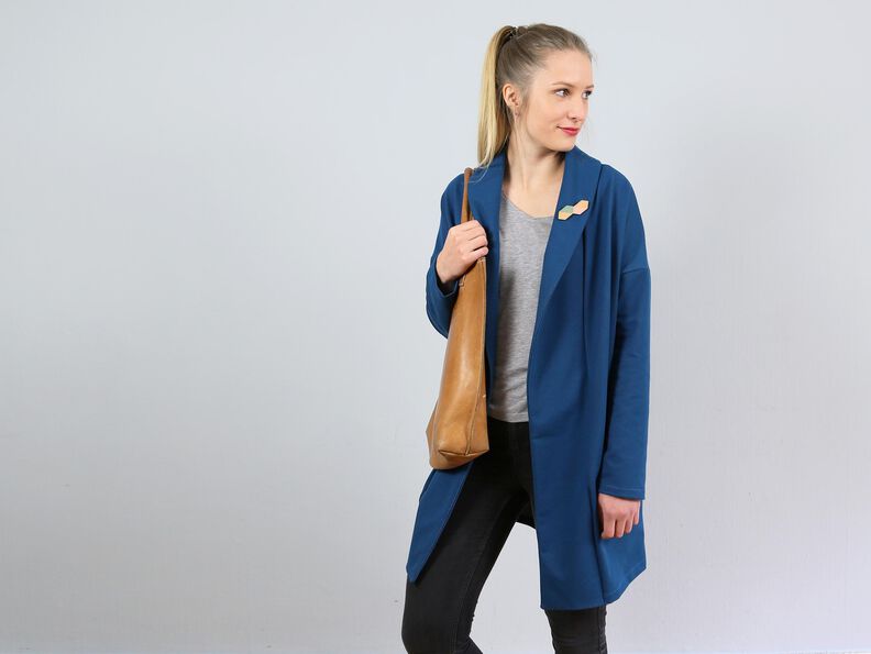 FRAU KATI - Jacke mit Schalkragen & Kellerfalte XS-XL image number 3