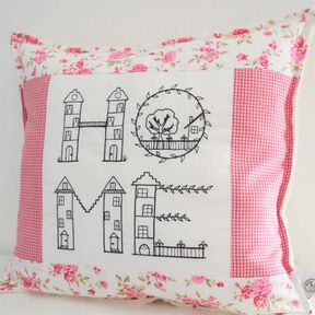 Stickdatei Home Schriftzug mit H&auml;user