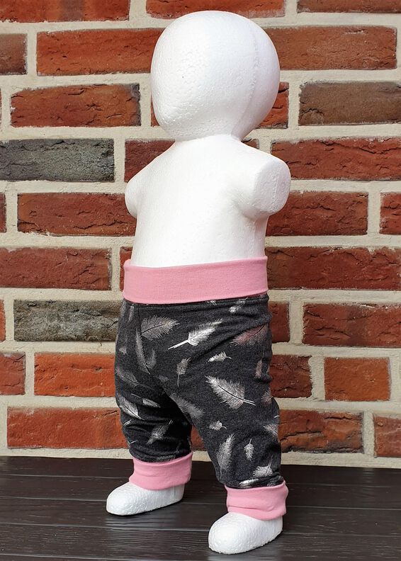 Lena – Lange Babyhose mit Bündchen Gr. 44-98, A4+A0 image number 5