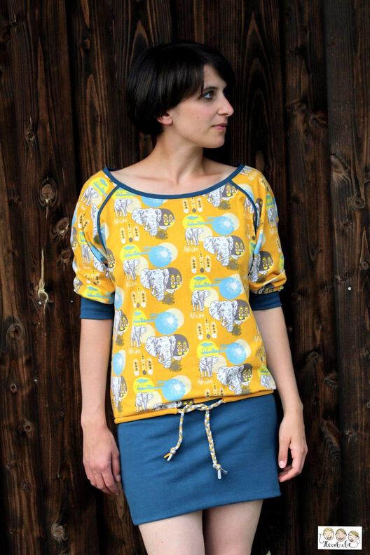 Oversize Shirt/Kleid Miss Easy - Nähanleitung & SM A4+A0 image number 4