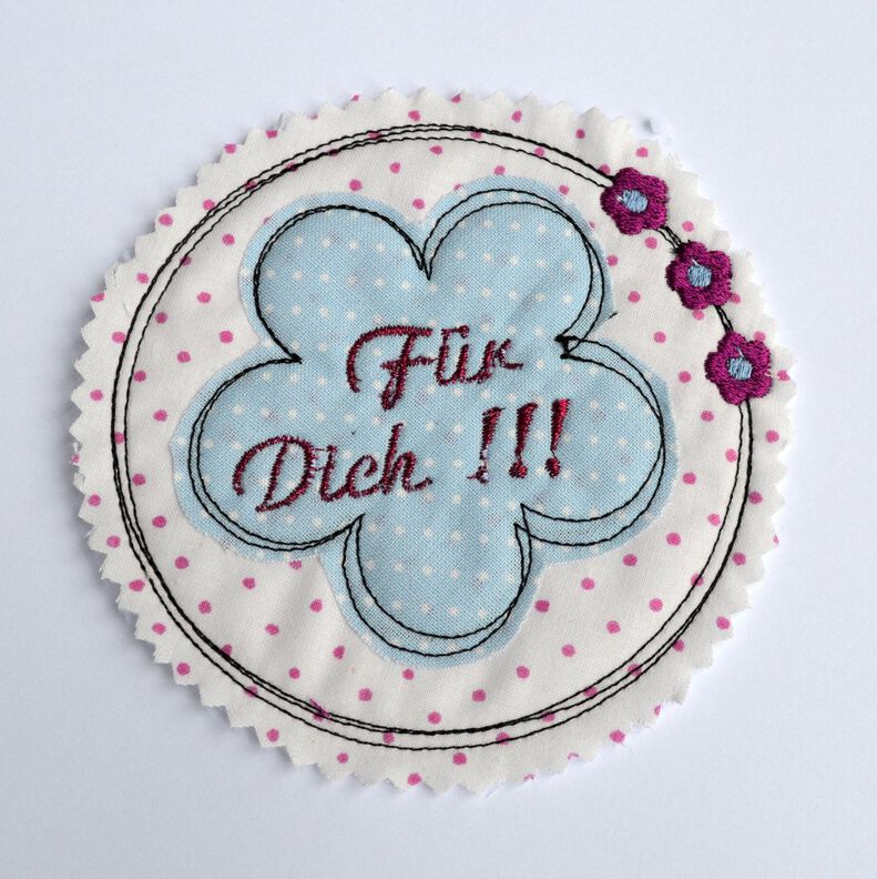 Stickdatei Blumen doodle 4er SET 10x10cm image number 2
