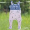 Strampler Hase nähen Babystrampler mit Fuß Füßchen thumbnail number 1