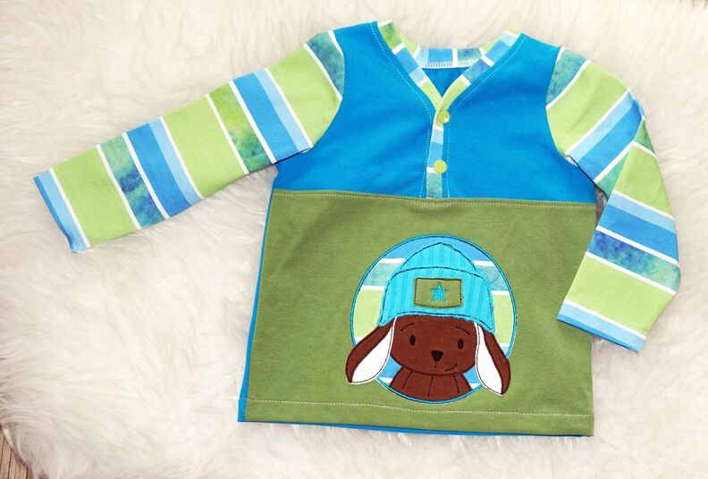 Shirt MATTI mit Knopfleiste Gr. 74 - 164 image number 4