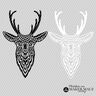 Plotterdatei Hirsch Ornamental thumbnail number 1