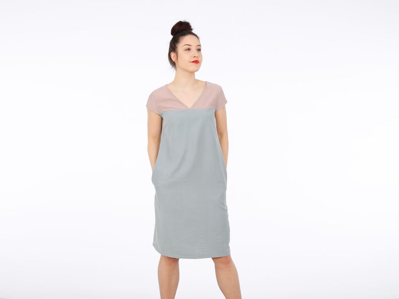 FRAU ALVA - Sommerkleid mit V-Auschnitt und Taschen XS-XXL image number 2
