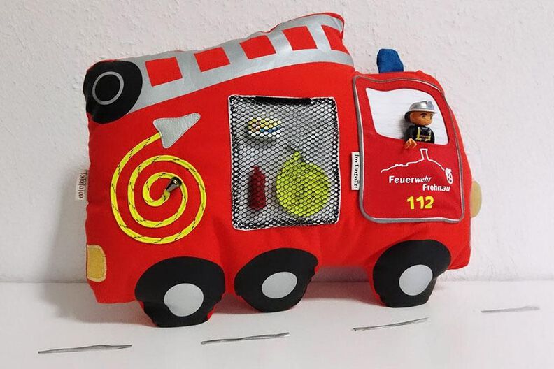 Feuerwehr-Kuschelkissen (Nähanleitung und Schnittmuster) image number 4