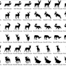 Stickdatei Hirsch Reh Elch Silhouetten thumbnail number 5