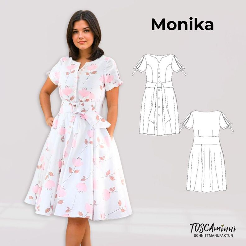 Kleid Monika Gr. 34-54 Schnittmuster image number 1