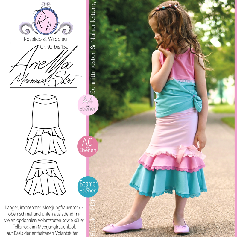 Ariella MermaidSkirt Gr. 92 bis 152 image number 1