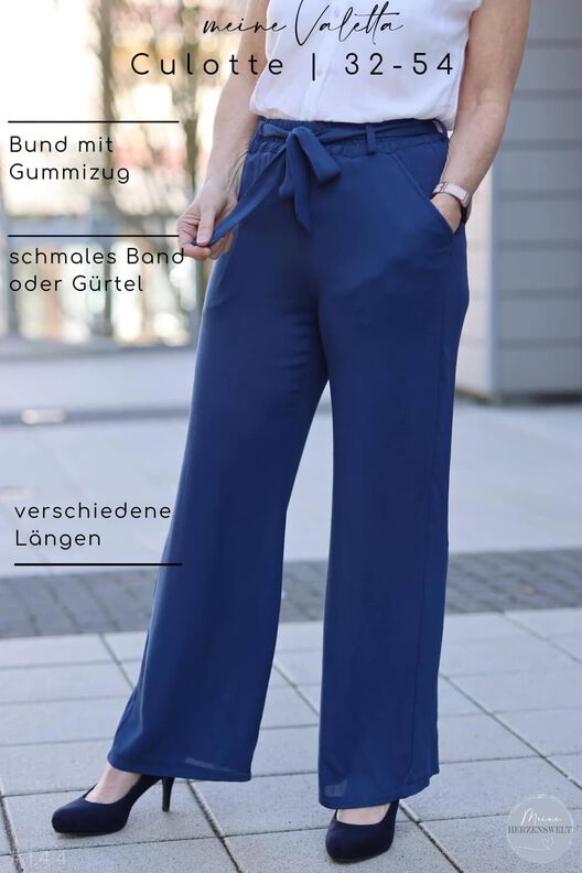 Culotte Damen - eBook Schnittmuster Gr. 32-54 - Valetta image number 2