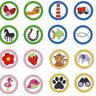 2cm Minis jeweils mit 3cm Button 54 Motive Stickdatei thumbnail number 4