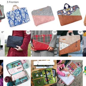 Kuoria in 5 Größen – Laptoptasche / Nähmappe 