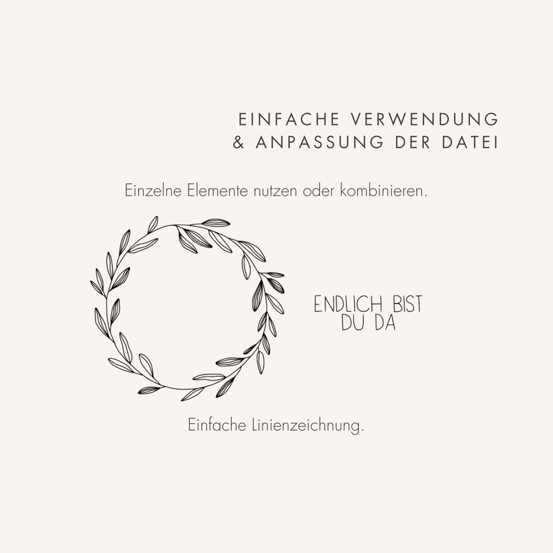 Plotter- und Laserdatei "ENDLICH BIST DU..." SVG PNG image number 3