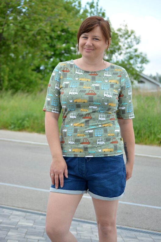 Schnittmuster figurnahes Tshirt CANELA (34-58) image number 9