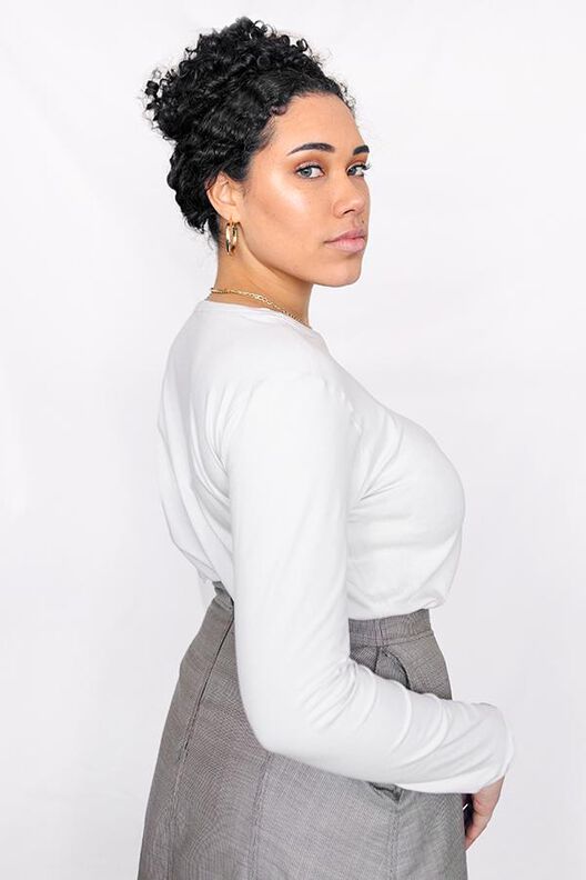 Schnittmuster nach Maß: Langarmshirt Damen Jersey Top image number 3