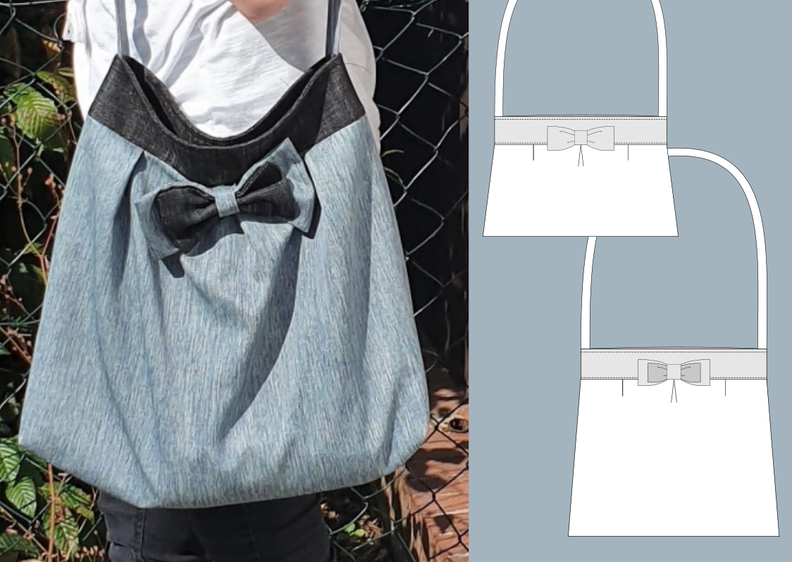 Caro – Shopper, Strand- oder Handtasche, inkl. Schleife image number 7