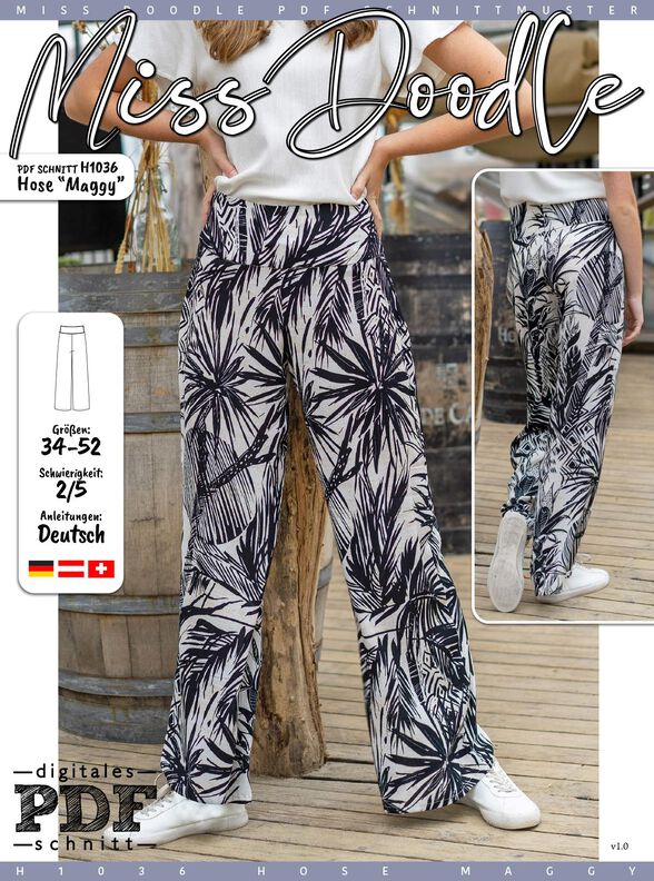 Hose Maggy N&auml;hanleitung + Schnitt image number 2