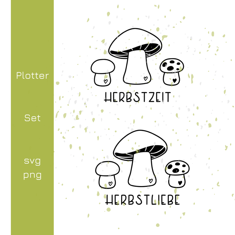 Pilze Herbstliebe Herbstzeit Plotterdatei | DIY Hunger image number 3