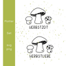 Pilze Herbstliebe Herbstzeit Plotterdatei | DIY Hunger thumbnail number 3