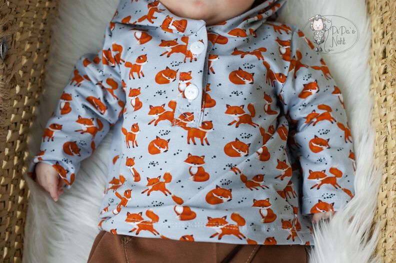 SHIRT "LASSE" - Mini (50-104) - Schnittmuster und Anleitung image number 5