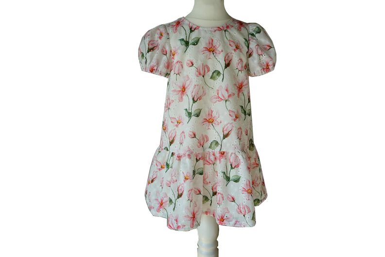 Schnitt und Anleitung Batistkleid gefüttert Gr. 74-128 image number 4