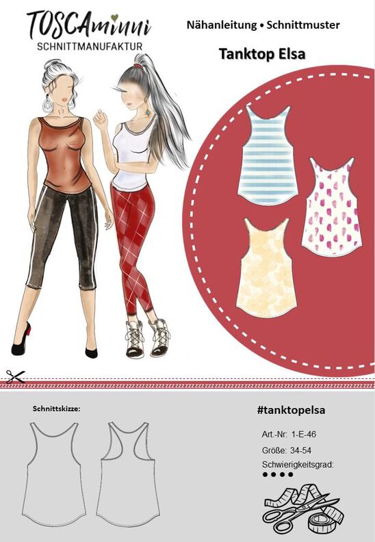 Schnittmuster Tanktop Elsa Gr. 34-54  image number 4