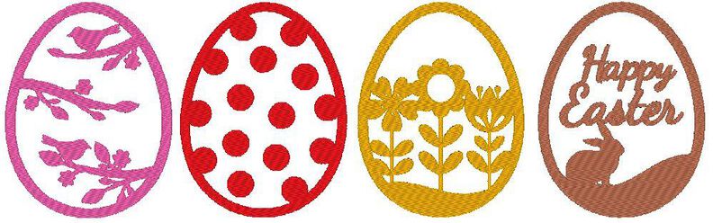 Osterei Stickdatei - Ostern Ei image number 6