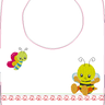 Stickdatei Biene Schmetterling Kissen Lätzchen SET ITH thumbnail number 2