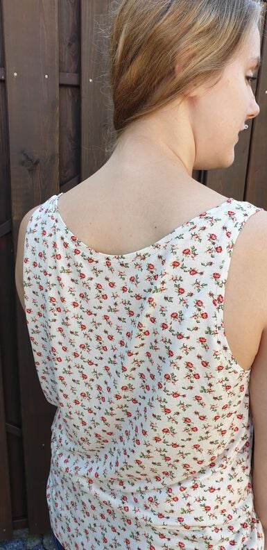 Mila – Lockeres Jersey-Top für Sommer, BU 80-116, A4+A0 image number 6