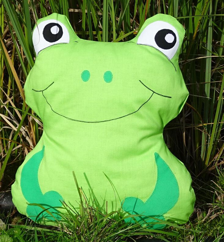 Frosch Kissen nähen 3 Gr. Schnittmuster Beamer  image number 9