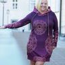 Hoodiekleid / Hoodie Damen, Glamhoodie Freya Gr. 34 bis 46 thumbnail number 10