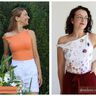 Asymmetrisches One-Shoulder Top mit Drehung - JULE thumbnail number 5