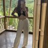 High waist Stoffhose mit weiten Beinen thumbnail number 9