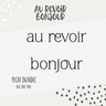 PLOTTDATEI - "BONJOUR / AU REVOIR" thumbnail number 2