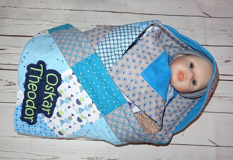 Baby Kapuzendecke nähen E-Book Decke für Babys image number 6