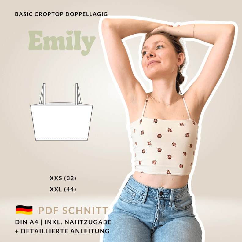 Crop Top  Schnittmuster Emily image number 1