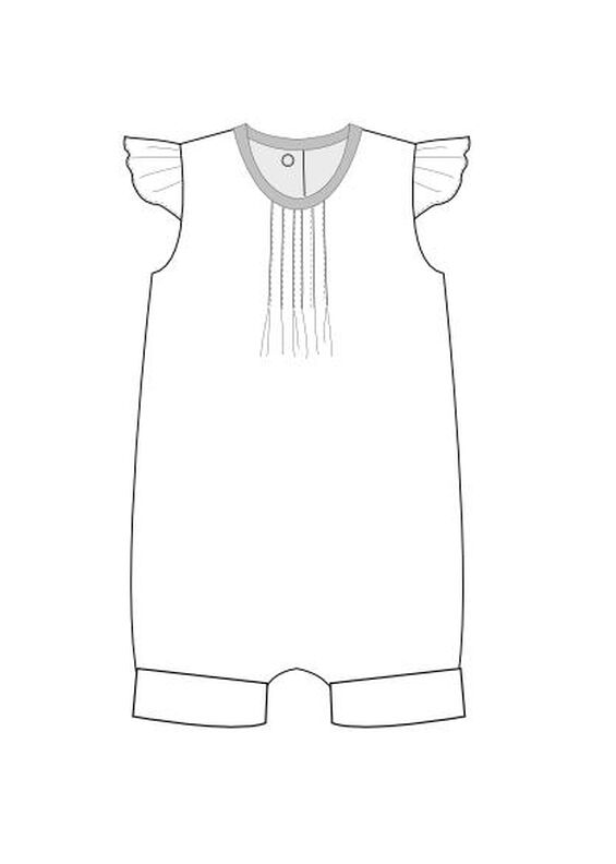 Schnittmuster Baby Mädchen Jumpsuit mit Haarband MIA image number 11