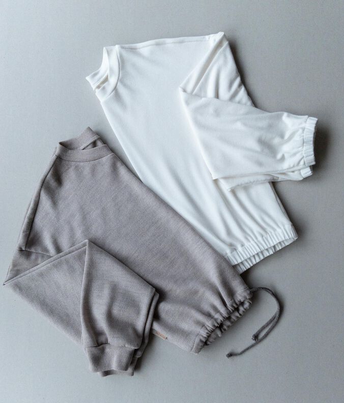 Pullover Set: cropped Sweater & Hoodie Gr. 34-54 image number 9